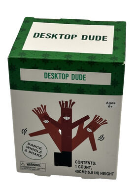 Desktop Dude Wacky Waving Inflatable Tube Guy Mini Red Dancing Fan Office Toy
